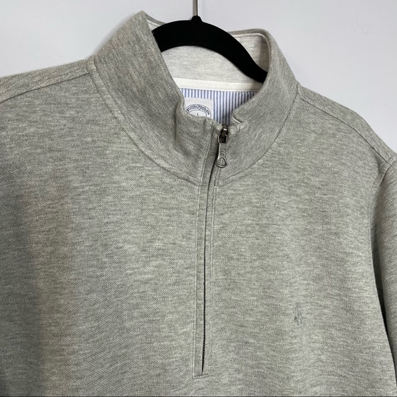Brooks Brothers Mens Half-Zip Sweatshirt - Picture 2 of 8